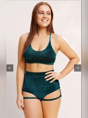 Lunalae Lure You High Waisted Garter Shorts